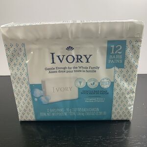 Ivory Bar Soap Original Scent for All Skin Types 12 Count 3.17 oz/ea New Package